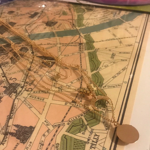 NEW Gold Boho layered necklace - Picture 2 of 2